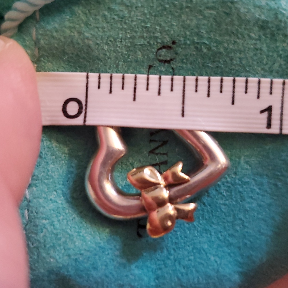 1999 Tiffany & Company Rare Vintage Pendent 18k /925 sterling silver/ 925 Chain - Picture 7 of 10